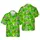 St. Patrick's Skull Tropical Pattern: Leprechaun Hats, Beer Pints, Gold, Shamrocks Short-sleeve Hawaiian Shirt - 1