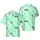 Shark Enthusiast Hawaiian Pattern: Teal Cartoon Sharks, Sunglasses, Wavy Shark Mosaic Short-sleeve Hawaiian Shirt - 1