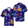 Dancing Raccoon Blue Sunglasses Sneakers Pepperoni Pizza Cosmic Galaxy Hawaiian Pattern Short-sleeve Hawaiian Shirt - 1