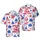 1773 Spilling The Tea Sailing Ship Fireworks Red White Blue Star Hawaiian Pattern Short-sleeve Hawaiian Shirt - 1