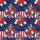 Raccoon Flag Hat Hawaiian Tropical Design: Hibiscus, Plumeria, Stripe Background Short-sleeve Hawaiian Shirt - 7