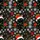 Tropical Hawaiian Pattern: Black Cat Santa Hat Christmas Lights Snowflakes Stars Short-sleeve Hawaiian Shirt - 7