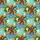 Surfing Bigfoot Seamless Pattern: Hawaiian Ocean Waves, Palm Trees, Sandy Beach Print Short-sleeve Hawaiian Shirt - 7