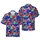 Patriotic Raccoon Uncle Sam Hat Waving Flag Hibiscus Tropical Foliage Design Short-sleeve Hawaiian Shirt - 1