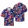 Raccoon Guitar Players Patriotic Outfits: Stars & Stripes Distressed Mosaic Design Short-sleeve Hawaiian Shirt - 1