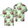 Hawaiian Skeleton Pool Float Pattern Tropical Island Flamingo Hibiscus Palm Design Short-sleeve Hawaiian Shirt - 1