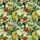 Toucans Pineapples Palm Trees Hawaiian Botanical Red Hibiscus Yellow Plumeria Fabric Design Short-sleeve Hawaiian Shirt - 7