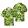 Toucans Pineapples Palm Trees Hawaiian Botanical Red Hibiscus Yellow Plumeria Fabric Design Short-sleeve Hawaiian Shirt - 1