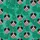 Bernese Mountain Dog Hawaiian Foliage Pink Flower Fabric Design - Teal Green Short-sleeve Hawaiian Shirt - 7