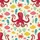 Hawaiian Red Octopus Pink Fish Blue Seahorse Crab Seashells Fabric Print Short-sleeve Hawaiian Shirt - 7