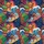 Hawaiian Surf Tiki Warriors Octopus Tropical Leaves Ocean Waves Golden Sunset Sky Short-sleeve Hawaiian Shirt - 7