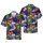 Hawaiian Surf Tiki Warriors Octopus Tropical Leaves Ocean Waves Golden Sunset Sky Short-sleeve Hawaiian Shirt - 1