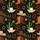 Hawaiian Western Boots Cacti Hats Seamless Pattern Black Orange Green Yellow Silver Short-sleeve Hawaiian Shirt - 7