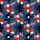 Bigfoot Hawaiian: Red Hibiscus, White Plumeria, Patriotic Flag Mosaic Design Short-sleeve Hawaiian Shirt - 7