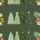 Hawaiian Pattern: Four Christmas Trees, Sage Forest Green, Golden Star, Snowflake Short-sleeve Hawaiian Shirt - 7