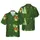 Hawaiian Pattern: Four Christmas Trees, Sage Forest Green, Golden Star, Snowflake Short-sleeve Hawaiian Shirt - 1