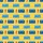 Retro Gamer Hawaiian Design: Controllers, Cartridges, Orange Lightning, Yellow Mosaic Short-sleeve Hawaiian Shirt - 7