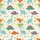 Hawaiian Cartoon Dinosaurs | Stegosaurus Brontosaurus T-Rex | Speckled Cream Landscape Short-sleeve Hawaiian Shirt - 7