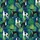 Italian Greyhound Tropical Hawaiian Dynamic Poses Black White Navy Teal Design Short-sleeve Hawaiian Shirt - 7