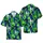 Italian Greyhound Tropical Hawaiian Dynamic Poses Black White Navy Teal Design Short-sleeve Hawaiian Shirt - 1
