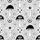 Hawaiian All-Seeing Eye Mushroom Trefoil Crescent Moon Star Black White Speckle Short-sleeve Hawaiian Shirt - 7