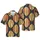 Patriotic Aloha Baseball Flag, Distressed Tan Red Black Pattern Short-sleeve Hawaiian Shirt - 1