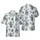 Cowboy Cat Hawaiian Pattern: Vintage Etching Desert Saguaro Cacti Stars Artwork Short-sleeve Hawaiian Shirt - 1