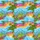 Green Sea Turtle Ocean Wave Tropical Island Dolphins Sunset Coral Reef Pattern Short-sleeve Hawaiian Shirt - 7