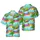 Green Sea Turtle Ocean Wave Tropical Island Dolphins Sunset Coral Reef Pattern Short-sleeve Hawaiian Shirt - 1