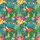 Macaw Parrot Toucan Pattern Intricate Botanical Blue Green Orange Pink Yellow 8K Short-sleeve Hawaiian Shirt - 7
