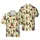 Raccoon Santa Tiki Mask Hawaiian Pattern - Christmas Gifts, Holly, Poinsettia, Candy Cane Short-sleeve Hawaiian Shirt - 1