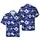 Paniolo Cowboy Hawaiian Rider Seamless Bucking Horse Roping Navy White Sublimation Short-sleeve Hawaiian Shirt - 1