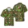 Santa T-Rex Hawaiian Christmas: Gingerbread, Candy Cane, Mistletoe, Holly Berries Short-sleeve Hawaiian Shirt - 1