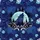 Howling Wolf Double-Exposure Pine Moon, Three-Headed Deep Blue Teal White Pattern Short-sleeve Hawaiian Shirt - 7