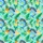 Blue Shark Fan Seamless Pattern: Jumping Sharks, Orange Sunglasses, Pineapple Plumeria Short-sleeve Hawaiian Shirt - 7