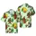 Sasquatch Camper Grilling Beer Tent Hawaiian Retro-Striped Sunburst Pattern Short-sleeve Hawaiian Shirt - 1