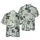 Pirate Skulls Ships Lighthouse Island Treasure Compass Distressed Off-White Navy Grey Short-sleeve Hawaiian Shirt - 1