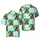 Bigfoot Surfer American Flag Trunks Tropical Hawaiian Beach Landscape Sublimation Short-sleeve Hawaiian Shirt - 1