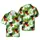 Black Labrador Pineapple Tropical Monstera Palmetto Hibiscus Pattern Fabric Weave Short-sleeve Hawaiian Shirt - 1
