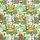 Cartoon Yellow Duck Coconut Lei Tiki Mask Tribal Monstera Plumeria Hawaiian White Pattern Short-sleeve Hawaiian Shirt - 7