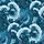 Snarling Ice Dragon Design: Coiling Scales, Teal Hawaiian Wave & Oceanic Mist Pattern Short-sleeve Hawaiian Shirt - 7