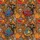 Calavera Dancers Día de los Muertos Tropical Print: Folk Skeletons, Marigolds, Candles Short-sleeve Hawaiian Shirt - 7