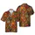 Calavera Dancers Día de los Muertos Tropical Print: Folk Skeletons, Marigolds, Candles Short-sleeve Hawaiian Shirt - 1