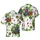 Hawaiian Opossum Christmas Arrangement: Santa Hat, String Light, Candy Cane Festive Display Short-sleeve Hawaiian Shirt - 1