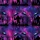 Bigfoot Alien Peace Sign Cosmic Nebula High Contrast Purple Magenta Tropical Pattern Short-sleeve Hawaiian Shirt - 7