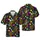 Sasquatch Hawaiian Pattern: Guitar, Fanny Pack, Boombox, TV Head Figures, 80s 90s Memphis Geometric Short-sleeve Hawaiian Shirt - 1