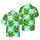 Raccoons With Bananas Plumeria Flowers Monstera Palm Fronds Hawaiian Blue Gradient Tile Short-sleeve Hawaiian Shirt - 1