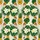 Hawaiian Pattern: Cartoon Pineapples & Pizza Slices, Plumeria Flowers, Beige Texture Print Short-sleeve Hawaiian Shirt - 7