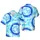 Surf Time Hawaiian Pattern: White Hibiscus Palm Shark Blue Wave Layered Fabric Design Short-sleeve Hawaiian Shirt - 1