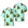 Hawaiian Meditating Gorilla Tiki Mask Pineapple Hibiscus Palm Leaf Fabric Design Short-sleeve Hawaiian Shirt - 1